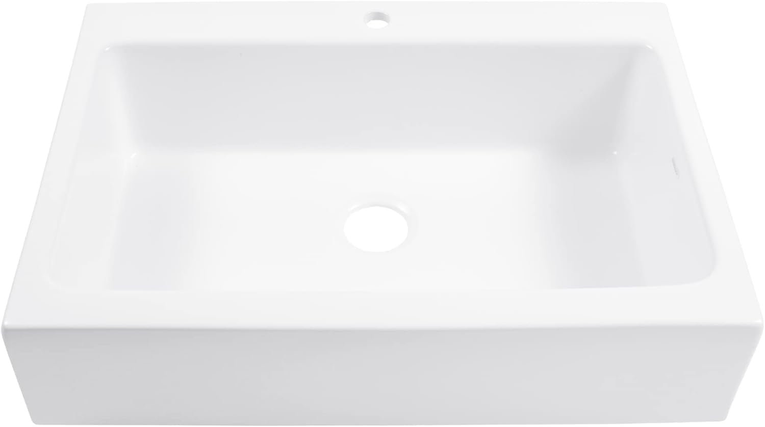 Sinkology Parker 34 Inch Quick-Fit Drop-In Fireclay Farmhouse Kitchen Sink - No Countertop Replacement, DIY 1-Hr, SureFire Chip and Stain Resistant, Sinkology Everyday Warranty, Single Bowl