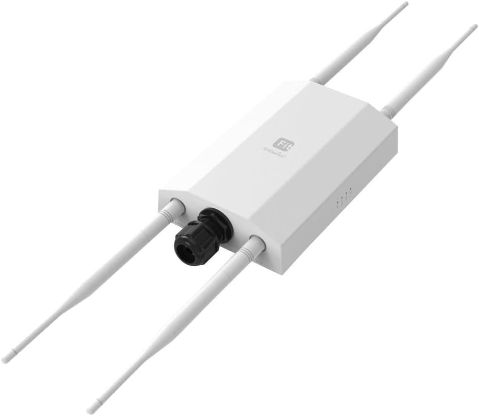 EnGenius Fit EWS850-FIT Outdoor Wi-Fi 6 Access Point – Dual-Band 11ax 2x2, 1.8Gbps Speed, IP67 Weatherproof, 2.5GbE PoE+ Port, 802.3af/48V PoE, Cloud or Local Managed for SMB Networks