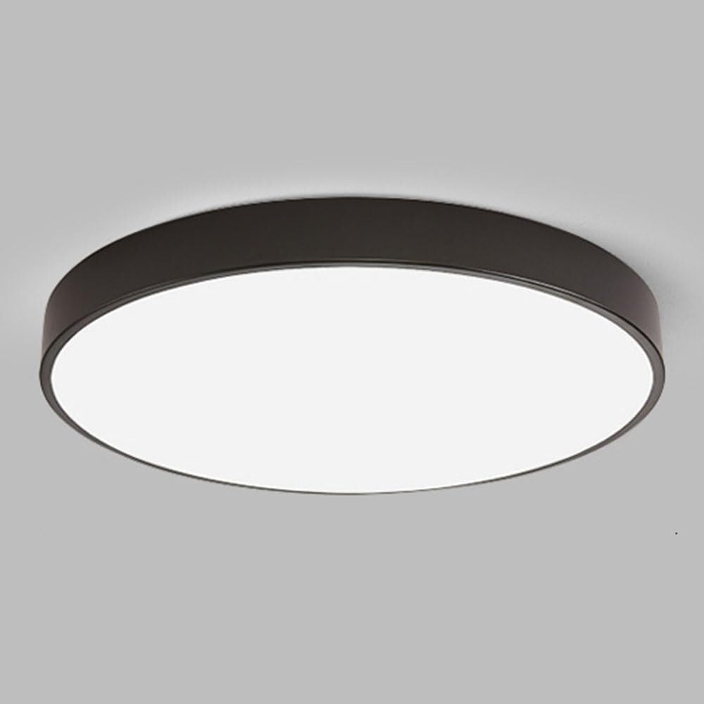 Simple Macaron LED Ceiling Lamp Ultra-Thin Recessed Thin Flat Ceiling Light Modern Flush Mount Lighting Ceiling Light Fixture for Living Room Bedroom Dining Room Kitchen Study Room(Dark,60cm)