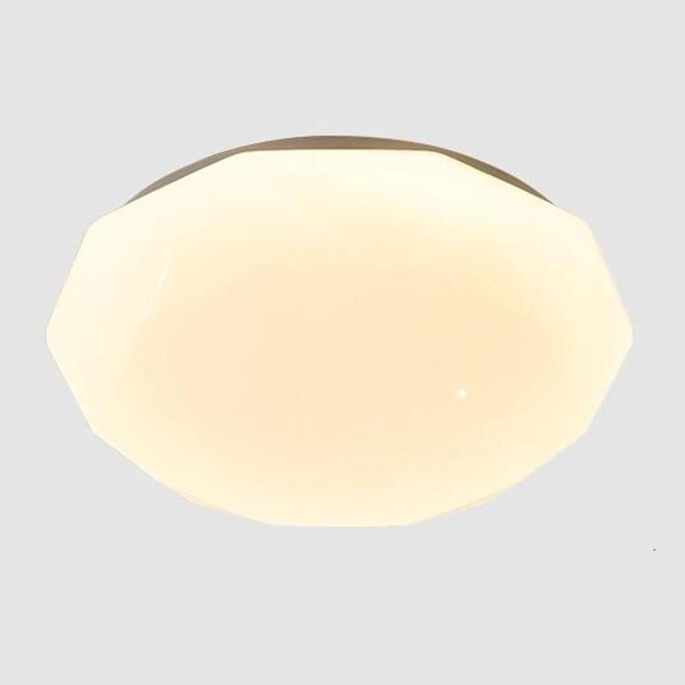 LED Round Ceiling Lamp Side Emitting Design Lighting Ceiling Light Three-Tone Light Flat Ceiling Light Fixture for Living Room Bedroom Dining Room Kitchen Study Room Corridor(50cm)