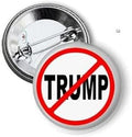 1000 Pcs Mini 1.25' Political Anti Trump No Trump Pinback Button Pin Brooch for Jackets, Backpacks, Hats
