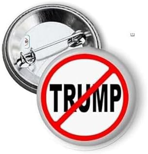 1000 Pcs Mini 1.25' Political Anti Trump No Trump Pinback Button Pin Brooch for Jackets, Backpacks, Hats