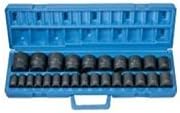 Grey Pneumatic 1326M 1/2' Dr. 26 Pc. Shallow Metric Socket Set