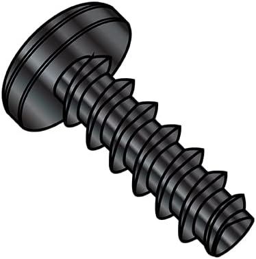 4-20X3/8 Phillips Pan Thread Rolling Screws 48 2 Fully Threaded Black Zinc and Wax (Pack Qty 10,000) BC-0406LPPBZ by Shorpioen
