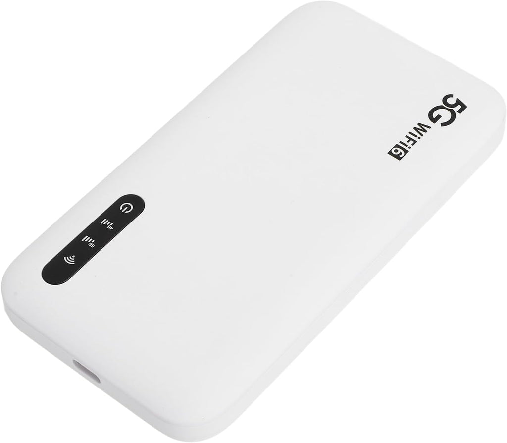 5G WiFi Mobile Hotspot, 2.4GHz and 5.8GHz Portable WiFi Device for Travel, Supports SIM Card Slot & 16 Devices, IP67 6100mAh Rechargeable WiFi 6 5G Router Easy to Setup