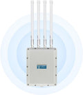 KuWFi WiFi 6 Wireless AP Router WiFi Extender Signal Booster Outdoor Indoor Long Range 360-degree omnidirectional Access Point WiFi Dual Band 1800Mbps Supports AP/Gateway/Repeater