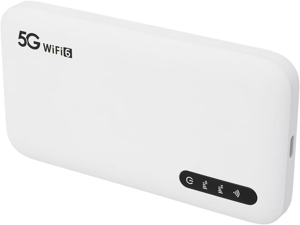 5G WiFi Mobile Hotspot, 2.4GHz and 5.8GHz Portable WiFi Device for Travel, Supports SIM Card Slot & 16 Devices, IP67 6100mAh Rechargeable WiFi 6 5G Router Easy to Setup