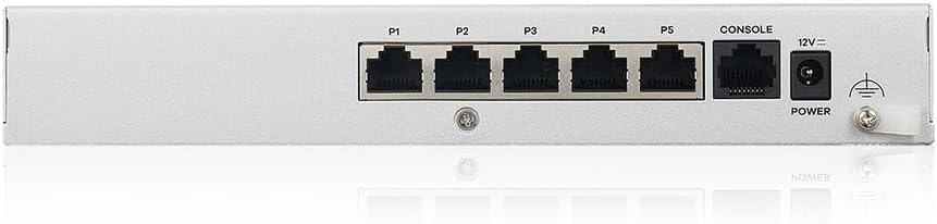 Zyxel USGFLEX50H Cyber Security Firewall | 2 Gbps, Up to 25 Users | 2-Year Gold UTM Security Pack | 5X Gigabit Ports | IPSec/SSL VPN, IPS Anti-Malware, UTM | Nebula Cloud | Fanless | TAA Compliant