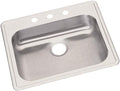 Elkay GE125223 Dayton Single Bowl Drop-in Stainless Steel Sink