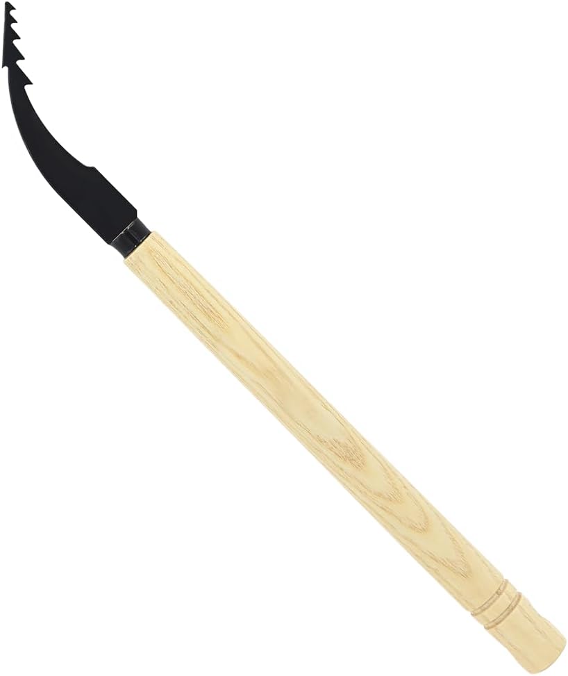 Zenport K211 High Japanese-Style Crevice Weeding Tool, 5.5 Inch High Carbon Steel Blade, Beige - 12 Pack