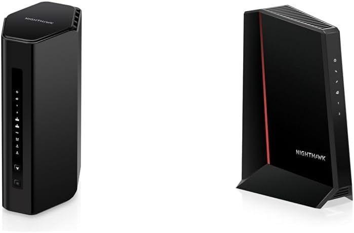 NETGEAR Nighthawk Dual-Band WiFi 7 Router (RS200) Router + NETGEAR Nighthawk DOCSIS 3.1 Mid/high-Split Cable Modem (CM2500-1AZNAS)