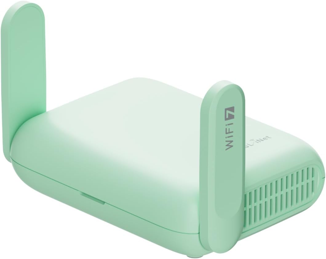 GL.iNet GL-MT3600BE (Beryl 7) Portable Travel Router & GL.iNet GL-BE9300 (Flint 3) Tri-Band WiFi 7 Router