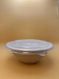 40oz Disposable Sugarcane Bowl with Dome Lids, Big Paper Bowls, Large, Heavy-Duty, Eco-Friendly, Compostable Bowls, Biodegradable Made of Sugar Cane Fibers (300)