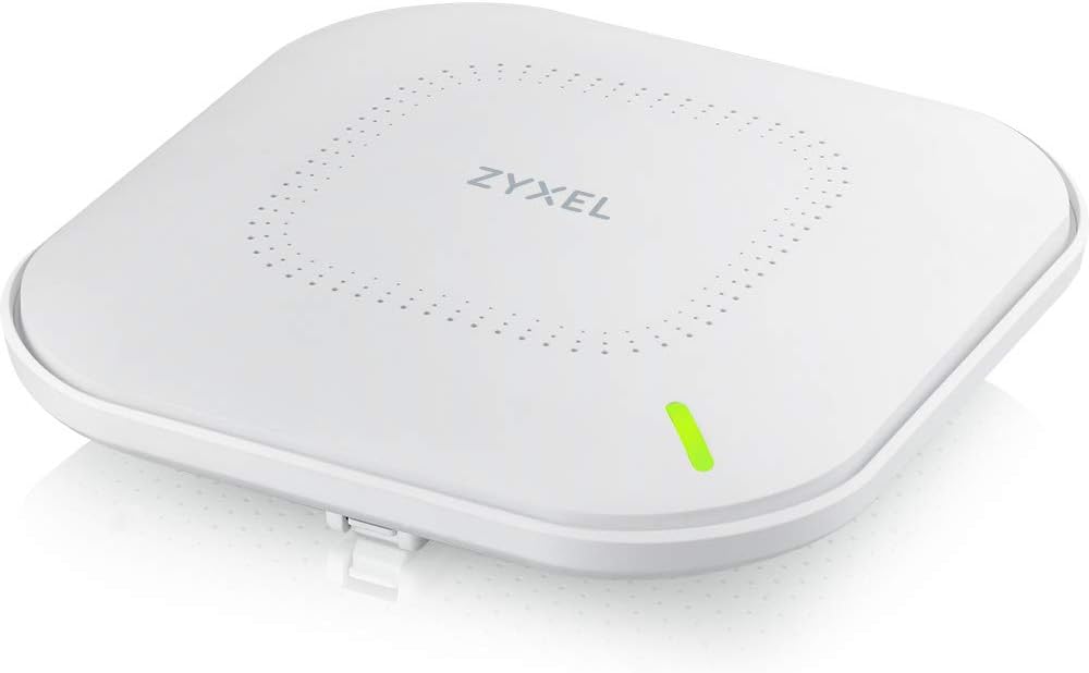 Zyxel True WiFi 6 AX3000 Multi-Gigabit Business Access Point | 2.5G Uplink & 1 GbE Passthrough | Mesh, Seamless Roaming, Captive Portal | Hybrid Cloud | POE+ Support | AC Adapter Included | NWA210AX