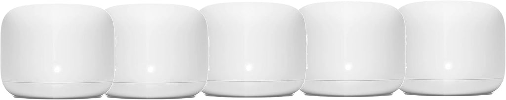 Generic Nest WiFi Router Reliable Home Wi-Fi System with Fast Speed and Whole Home Coverage - Google WiFi Mesh Router Snow (5 Routers), 1XGA00595-A