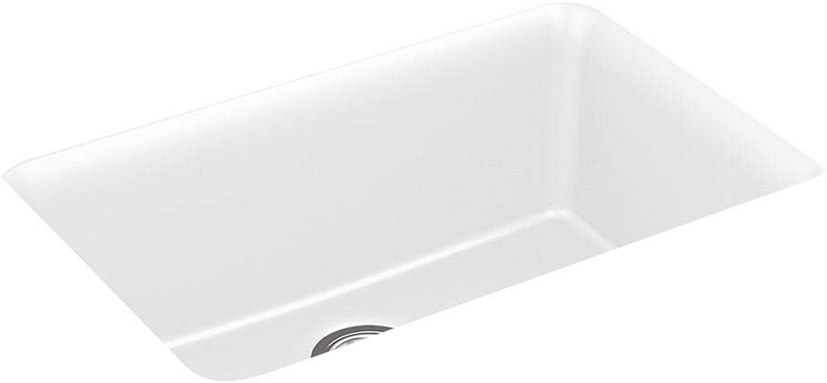 Kohler 28000-CM6 Cairn® 27-1/2' undermount single-bowl kitchen sink, Matte White