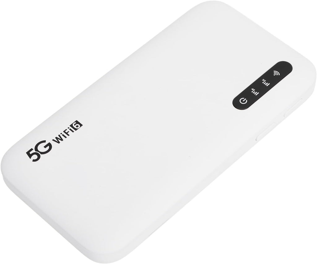 5G WiFi Mobile Hotspot, 2.4GHz and 5.8GHz Portable WiFi Device for Travel, Supports SIM Card Slot & 16 Devices, IP67 6100mAh Rechargeable WiFi 6 5G Router Easy to Setup