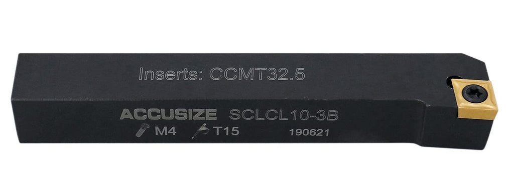 Accusize Industrial Tools 5/8'' Shank 7 Pc Indexable Carbide Turning Tool Set in Fitted Box, 2387-2005