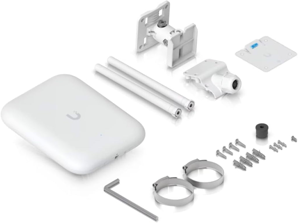U7-Pro Outdoor Tri-Band Wi-Fi 7 AP - 2.5 GbE PoE+ Uplink - IP67 Weatherproof - US Version | Bundle with QALYNX 3ft Slim Cat6A Patch Cable (28 AWG)