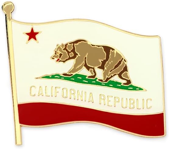 PinMart US State Flag Enamel Lapel Pin