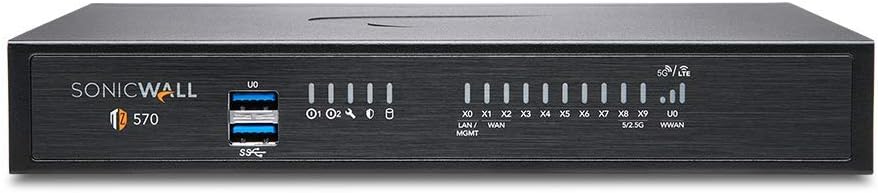 SonicWall TZ570 SecureUpgradePlus | 2YR Essential Edition | TZ570 Gen7 Firewall with 2 Year Essential Protection Service Suite | Advanced Multi-Gigabit Appliance for SMB and Branch Use (02-SSC-5662)