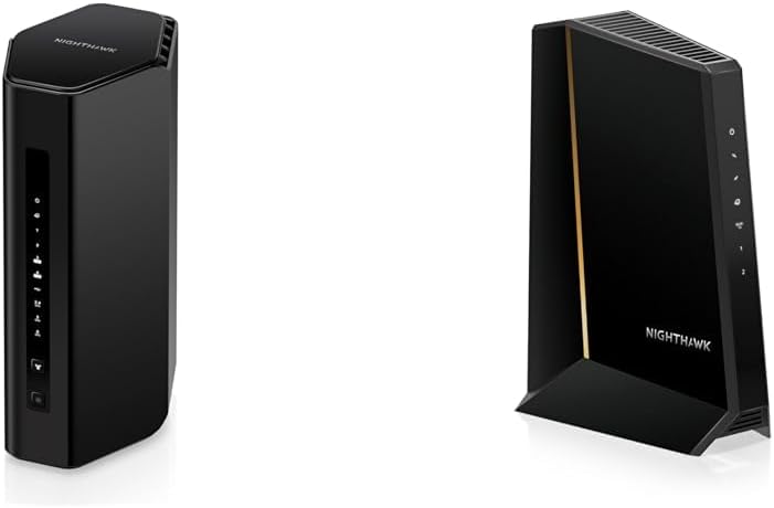 NETGEAR Nighthawk Dual-Band WiFi 7 Router (RS200) Router + NETGEAR Nighthawk DOCSIS 3.1 Mid/high-Split Cable Modem (CM3000-1AZNAS)