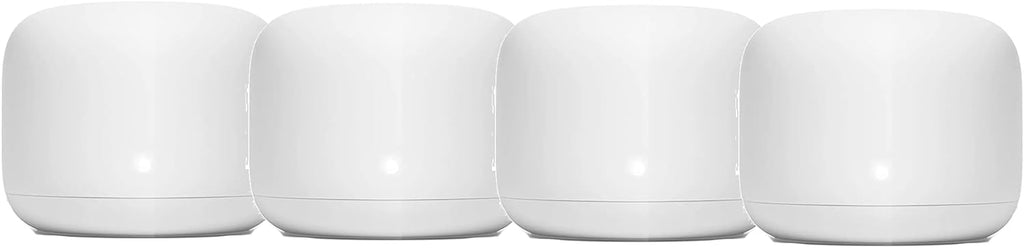 Generic Nest WiFi Router Reliable Home Wi-Fi System with Fast Speed and Whole Home Coverage - Google WiFi Mesh Router Snow (4 Routers), 1XGA00595-A