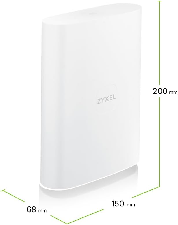 Zyxel 5G Router Outdoor IP55 Protection | High Speed 7 Gbps | 2.5GbE PoE LAN | Nebula Cloud Managed | Desk, Wall, Window or Pole Mount | Weather Resistant [FWA70]