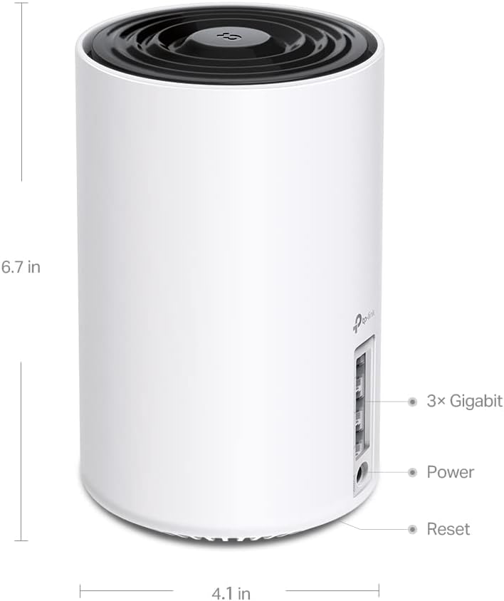 TP-Link Deco XE75 Pro AXE5400 Tri-Band WiFi 6E Mesh System - 2.5G WAN/LAN Port, Covers up to 5500 Sq.Ft, Replaces WiFi Router and Extender, AI-Driven Mesh, New 6GHz Band, 2-Pack