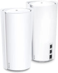 TP-Link Deco Mesh WiFi AXE11000 Tri-Band WiFi 6E Mesh Network System(Deco XE200) - Replaces Wireless Internet Router and Extender, 10Gbps Ethernet Port, Compatible with Alexa, 2-Pack, White (Renewed)