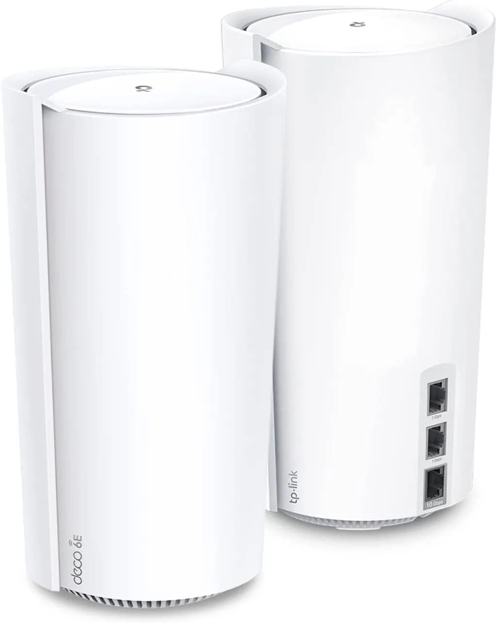 TP-Link Deco Mesh WiFi AXE11000 Tri-Band WiFi 6E Mesh Network System(Deco XE200) - Replaces Wireless Internet Router and Extender, 10Gbps Ethernet Port, Compatible with Alexa, 2-Pack, White (Renewed)