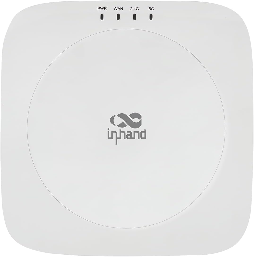 InHand Networks EAP600 Wi-Fi 6 Access Point (AX3000) - Cloud-Managed Enterprise Wireless AP for High Density, Dual-Band 802.11ax, Seamless Mesh for Business, Retail & Hotel, PoE Powered