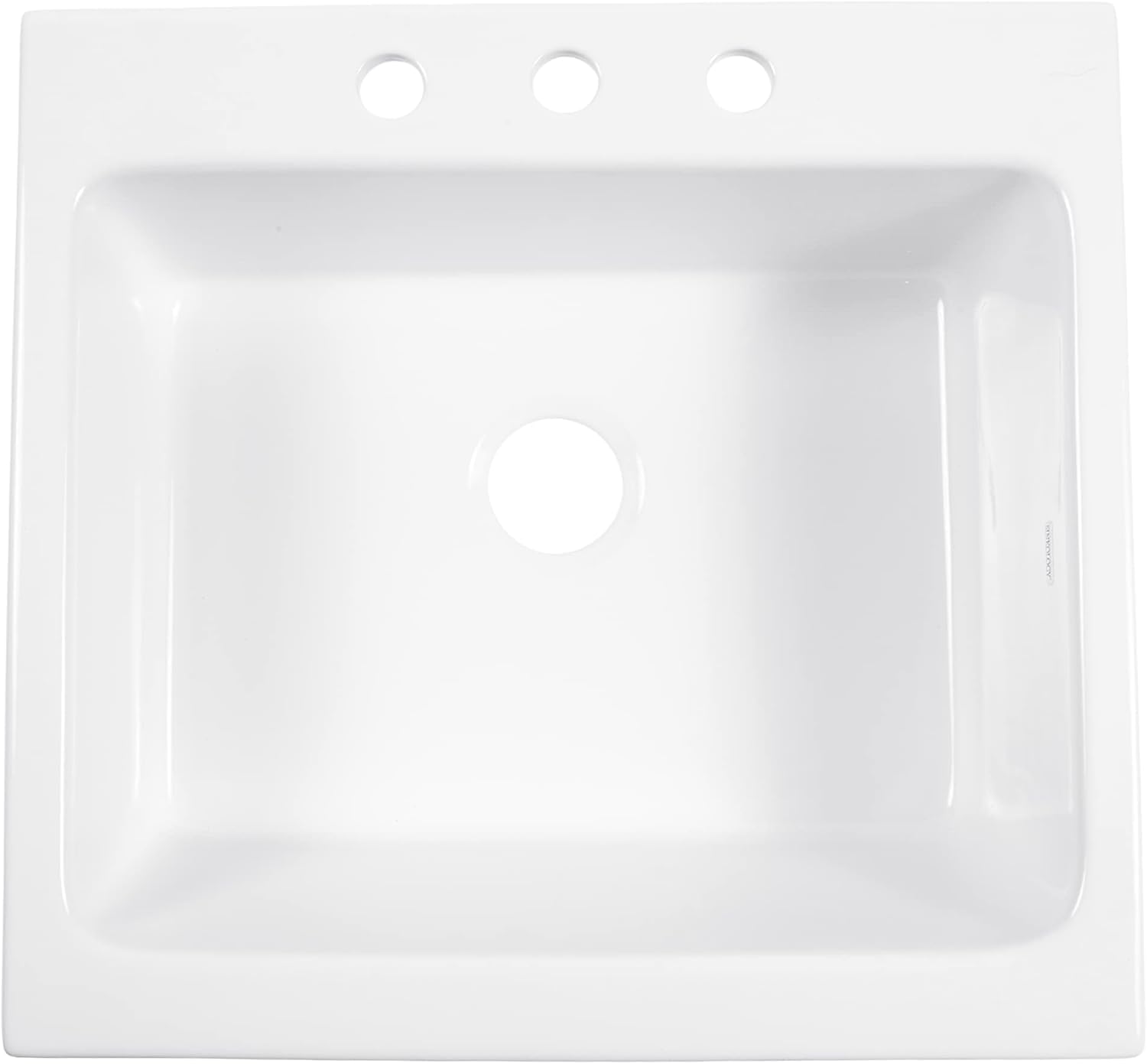 Sinkology Parker White Farmhouse Sink 26 Inch - SureFire Fireclay Apron Front Single Bowl Drop-In Kitchen Sink - Quick-Fit DIY Install for 29 Inch Cabinet in About 1 Hour - Sinkology Everyday Warranty