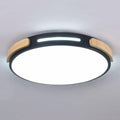 Chinese Style LED Ceiling Lamp Simple Round Macaron Lighting Ceiling Light Flush Mount Flat Ceiling Light Fixture for Living Room Bedroom Dining Room Kitchen Study Room Corridor(Dark,42cm)