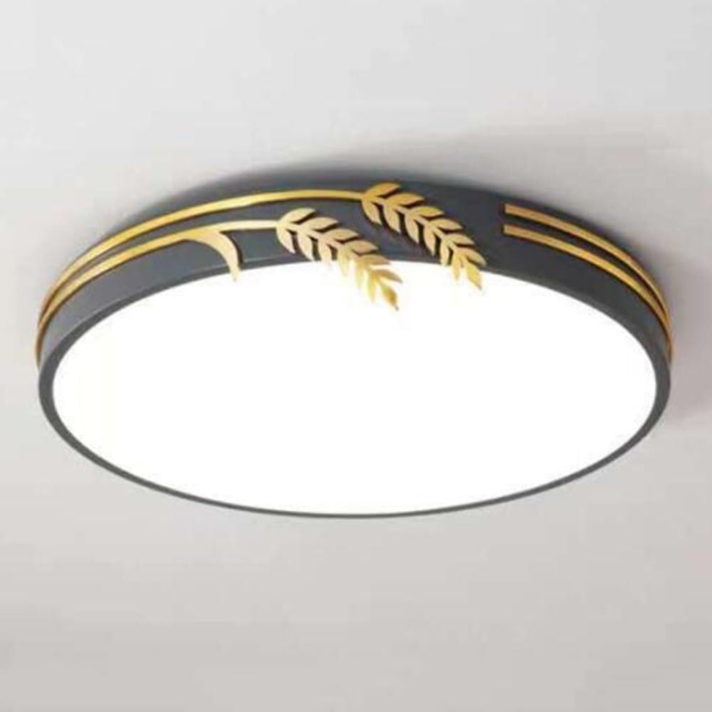 Modern Thin Flat Ceiling Lamp Flush Mount Lighting Ceiling Light LED Macaron Home Office Ceiling Light Fixture for Living Room Bedroom Dining Room Kitchen Study Room Corridor(A Gray,30cm)