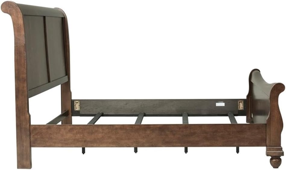 Liberty Furniture Industries Rustic Traditions Queen Sleigh Bed, Cherry