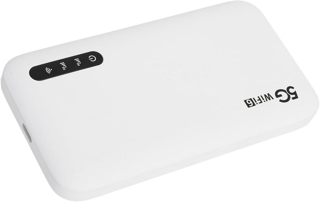 5G WiFi Mobile Hotspot, 2.4GHz and 5.8GHz Portable WiFi Device for Travel, Supports SIM Card Slot & 16 Devices, IP67 6100mAh Rechargeable WiFi 6 5G Router Easy to Setup