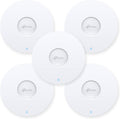 TP-Link EAP613 5-Pack Ultra-Slim Wireless Access Point w/o DC Adapter | Omada True Wi-Fi 6 AX1800 | Mesh, Seamless Roaming, WPA3, MU-MIMO | Remote & App Control | PoE+ Powered | Multi Control Options