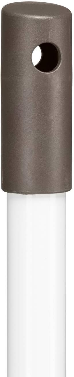 Fiskars Light Broom, Terrace Broom for Smooth Surfaces, with Soft Handle, Length: 1.6 m, Light, White/Black, 1025927