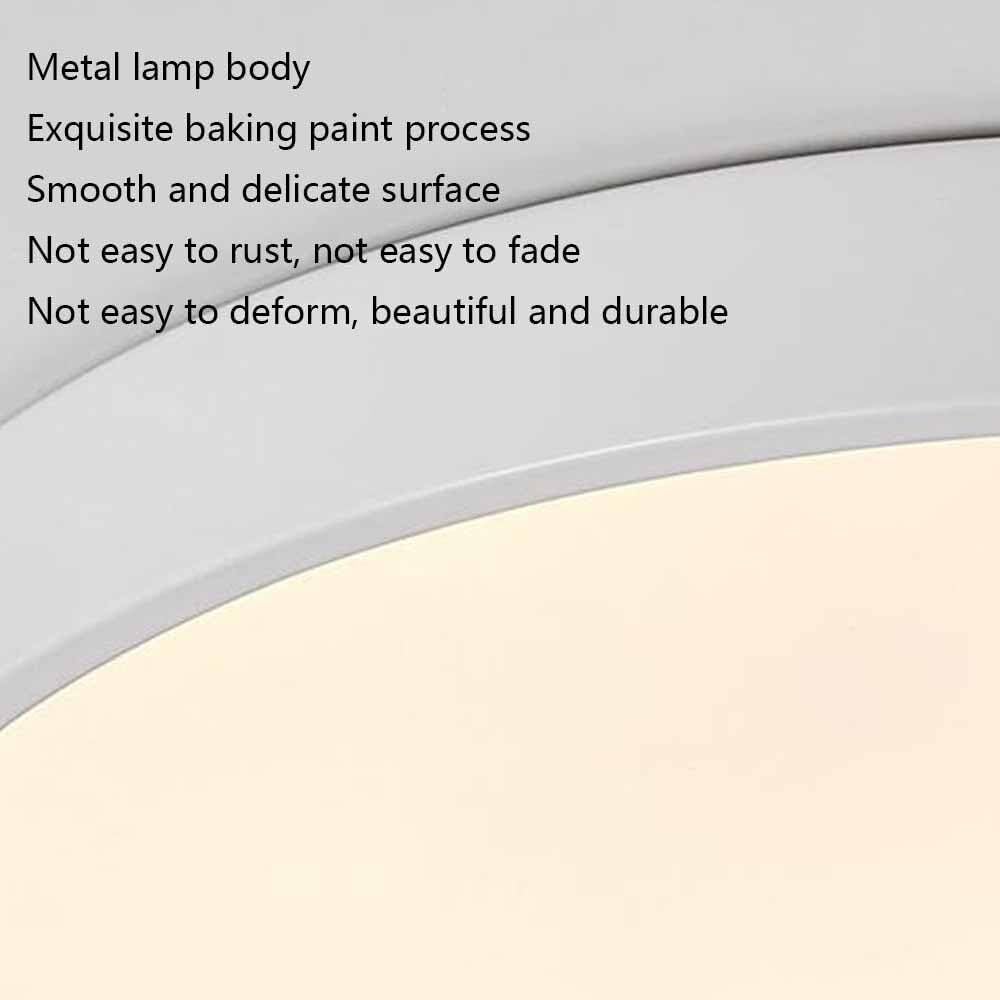 Simple Round LED Ceiling Lamp 3000K-6000K Dimming Thin Flat Ceiling Light Modern Flush Mount Ceiling Light Fixture for Living Room Bedroom Dining Room Kitchen Study Room Corridor(40cm)
