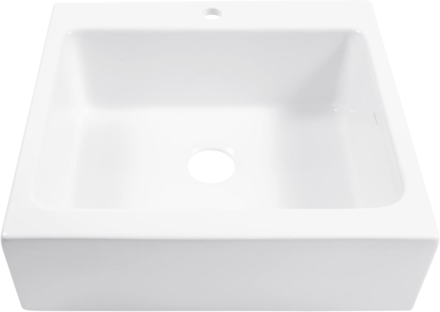 Sinkology Parker 26 Inch Quick-Fit Farmhouse Sink Fireclay Apron Front Single Bowl White – Designed for Easy DIY Installation, Pre-Drilled 1 Faucet Hole, Fits 29 Inch Cabinet
