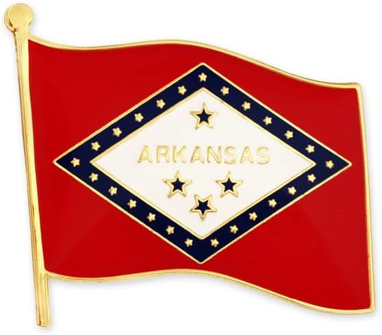 PinMart US State Flag Enamel Lapel Pin