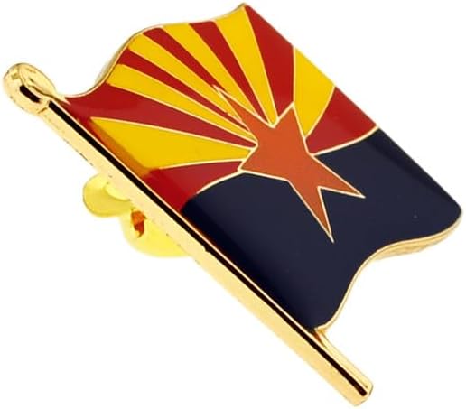 PinMart US State Flag Enamel Lapel Pin