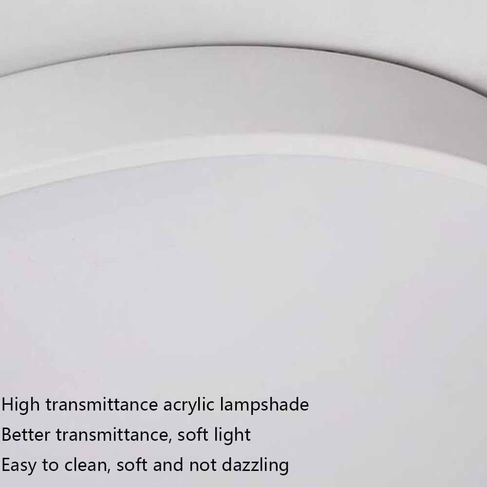 Simple Round LED Ceiling Lamp 3000K-6000K Dimming Thin Flat Ceiling Light Modern Flush Mount Ceiling Light Fixture for Living Room Bedroom Dining Room Kitchen Study Room Corridor(50cm)