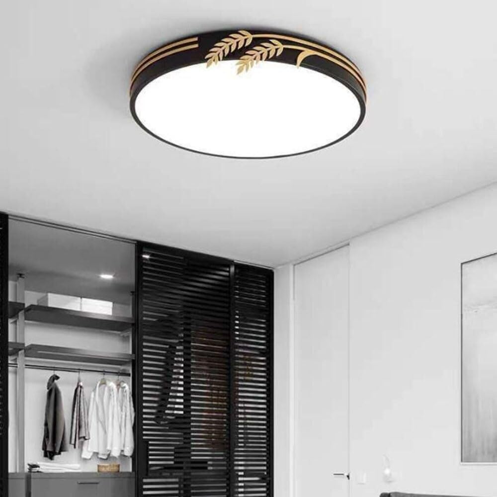 Modern Thin Flat Ceiling Lamp Flush Mount Lighting Ceiling Light LED Macaron Home Office Ceiling Light Fixture for Living Room Bedroom Dining Room Kitchen Study Room Corridor(Dark,40cm)