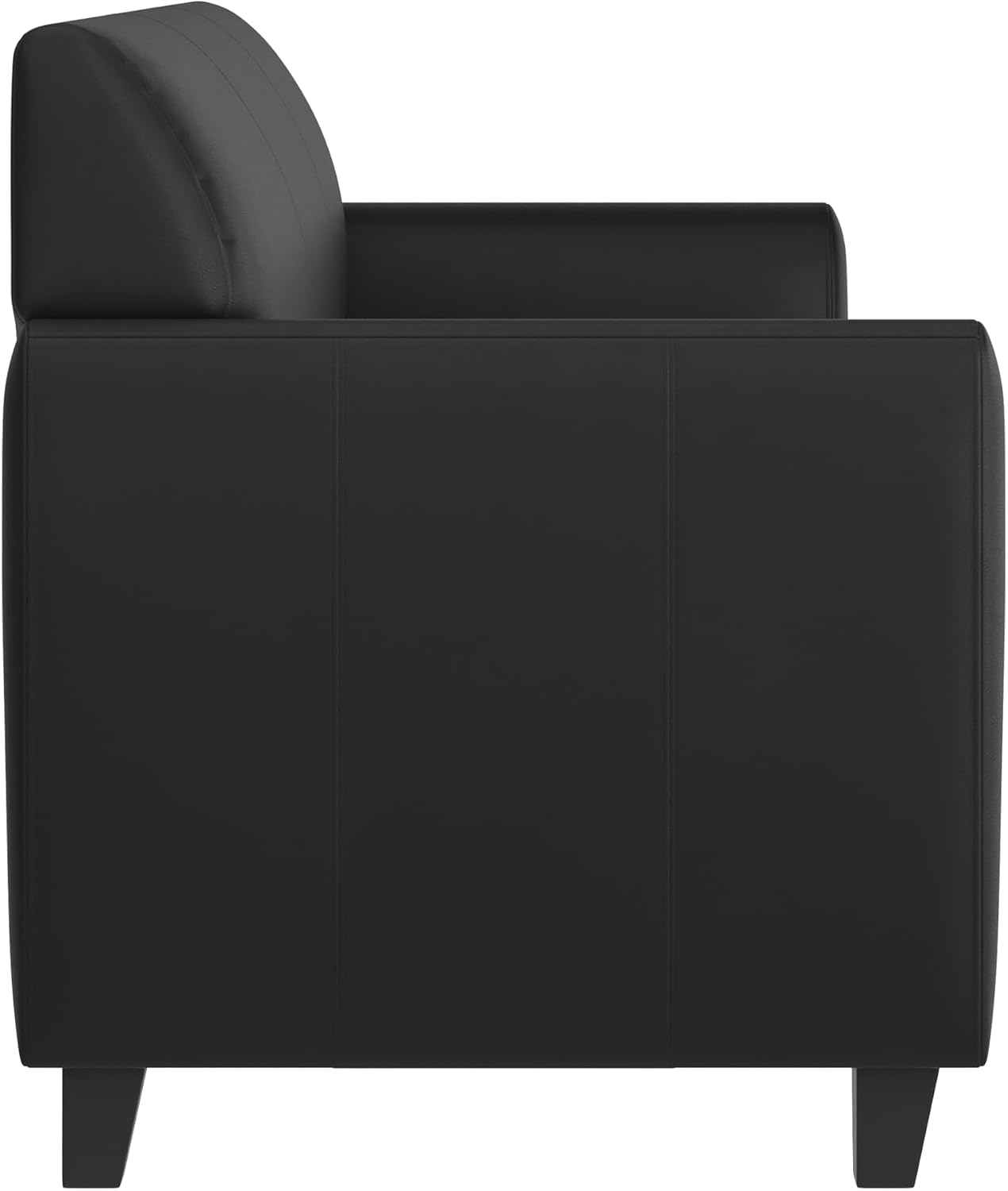 Flash Furniture HERCULES Diplomat Series Black LeatherSoft Sofa