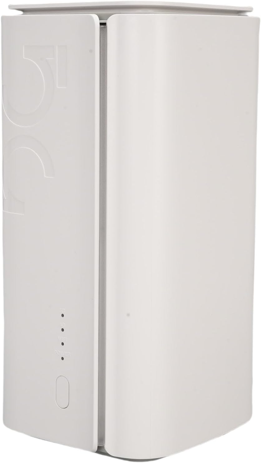 PUSOKEI WiFi 6 5G CPE Router, Dual Band WiFi 6 Wireless Router with 4.67Gbps Speed, Nano SIM Slot, 50+ Device Support, WPA3 Security for Home and Office (White)