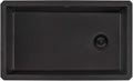 Ruvati 32 x 19 inch epiGranite Undermount Granite Composite Quartz Single Bowl Kitchen Sink - Midnight Black - RVG2033BK