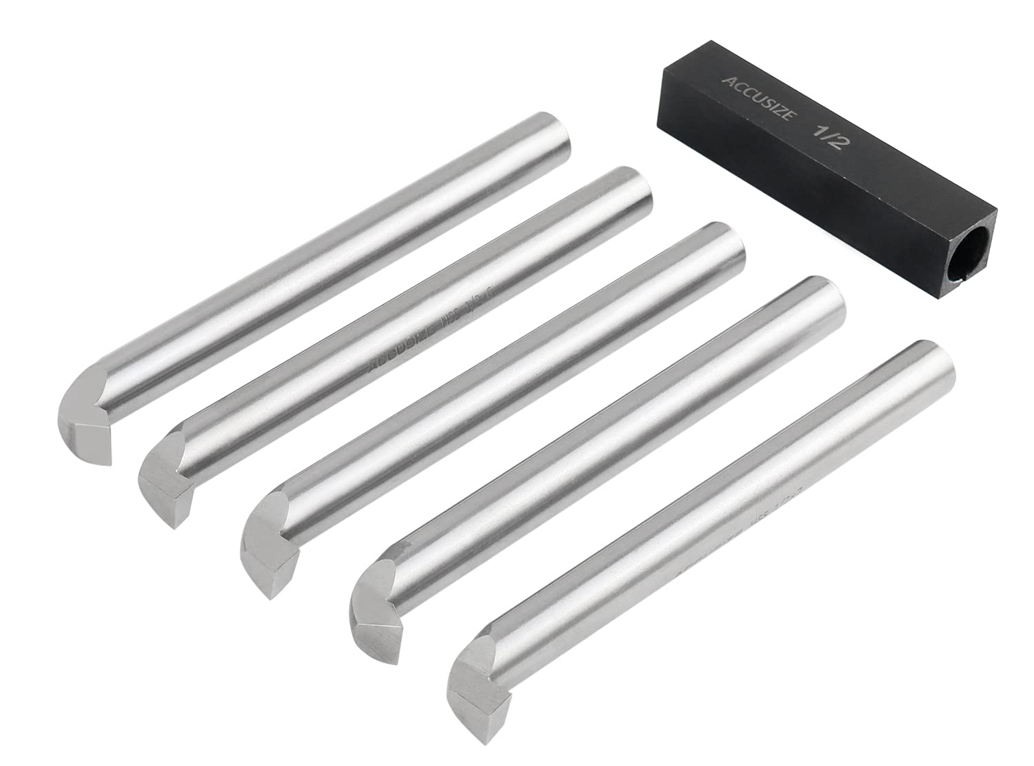 Accusize Industrial Tools 1/2 inch 6 pcs H.S.S. Internal Threading and Boring Tool Set, 2663-2004