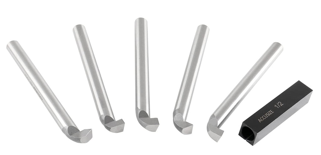 Accusize Industrial Tools 1/2 inch 6 pcs H.S.S. Internal Threading and Boring Tool Set, 2663-2004